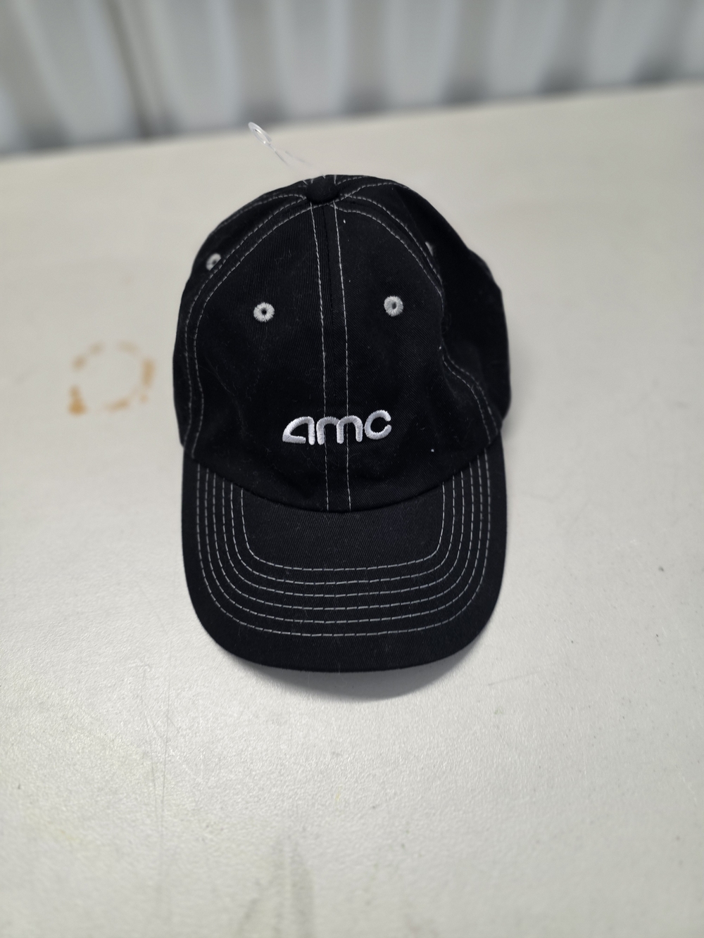 AMC Theatres Employee Embroidered Strapback Hat Black Adjustable Cap